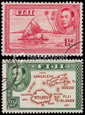 марки фиджи с изображением катамаранов