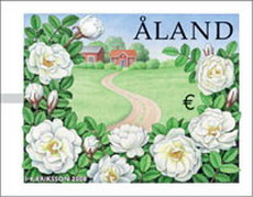 автоматная марка аландских островов: роза бедренцеволистная
